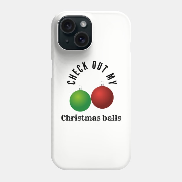 Christmas Balls Phone Case by WildenRoseDesign