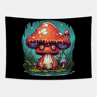 Frog Mushroom Tapestry