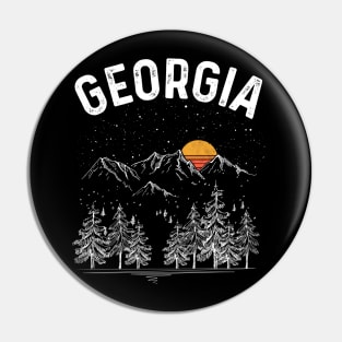 Vintage Retro Georgia State Pin