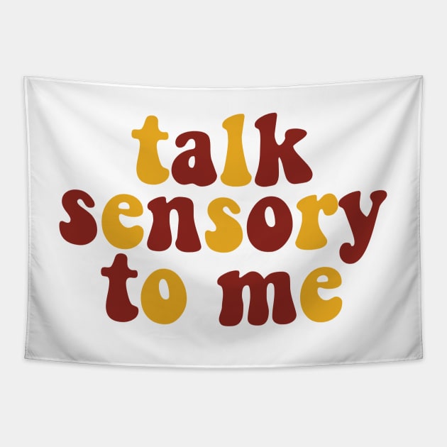 talk Sensory to me Tapestry by yass-art