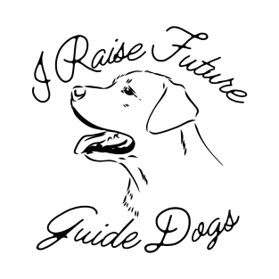 I Raise Future Guide Dogs - Labrador Linework - Black Lines T-Shirt