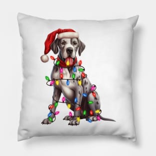 Christmas Great Dane Pillow