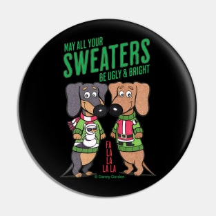 Cute Funny Ugly Christmas Sweaters Pin