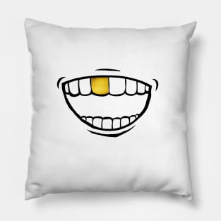 Golden Tooth ,Trendy Mask Pillow