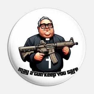 Gun Bless You Pin