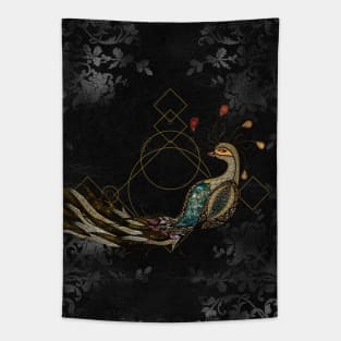 Awesome elegant  peacock Tapestry