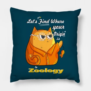 Zoology Let's Find Where Your origin is Pillow