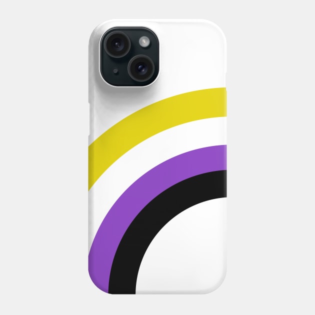 Non-Binary Rainbow Phone Case by epiclovedesigns