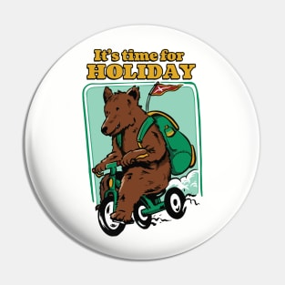 Bear Ready for Holiday Pin