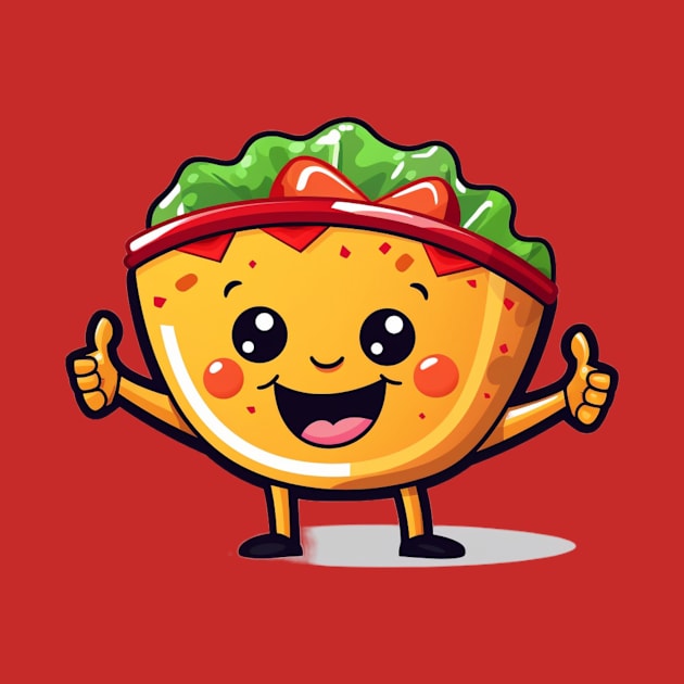 kawaii Taco T-Shirt cute potatofood funny by nonagobich