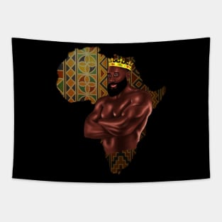 African King, Africa Map, Black History Tapestry