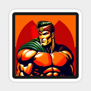 Spartan Strong Comic Book Style Magnet