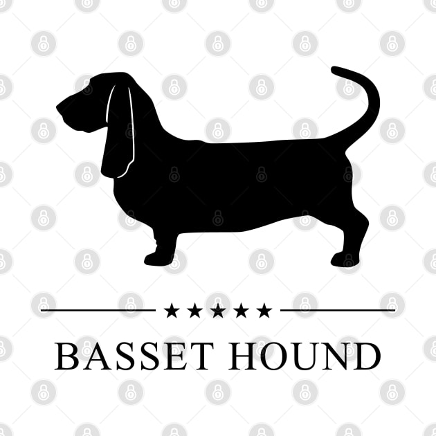 Basset Hound Black Silhouette by millersye