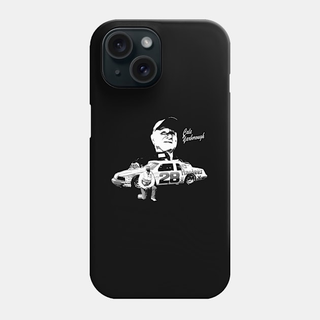 Cale Yarborough Black And White Phone Case by caravalo