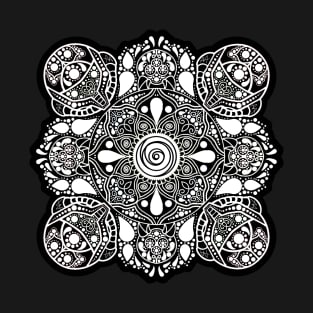 Metroid mandala black and white T-Shirt