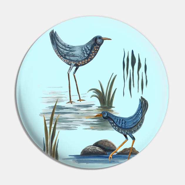 Water Birds Pin by SWON Design