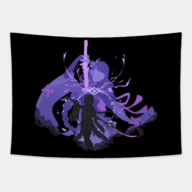 Raiden Shogun Genshin Impact Tapestry by amrivora