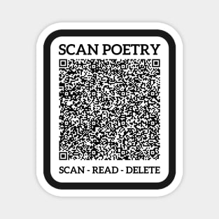 Scan Poetry Project - My Spirit Will Not Haunt The Mound Magnet