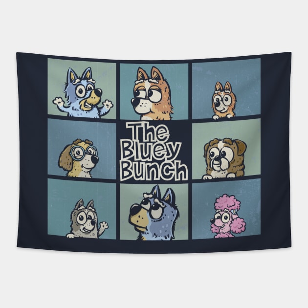 The Bluey Bunch Tapestry by kg07_shirts