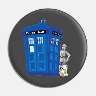 Timey Wimey Droids Pin