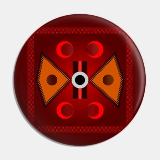 Minimalist bauhaus strokes Pin