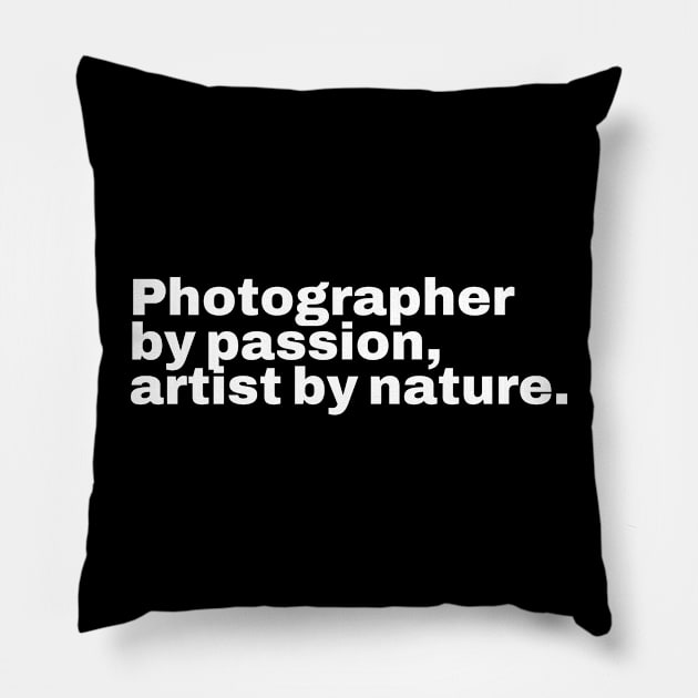 Photographer by passion, artist by nature Pillow by Retrovillan