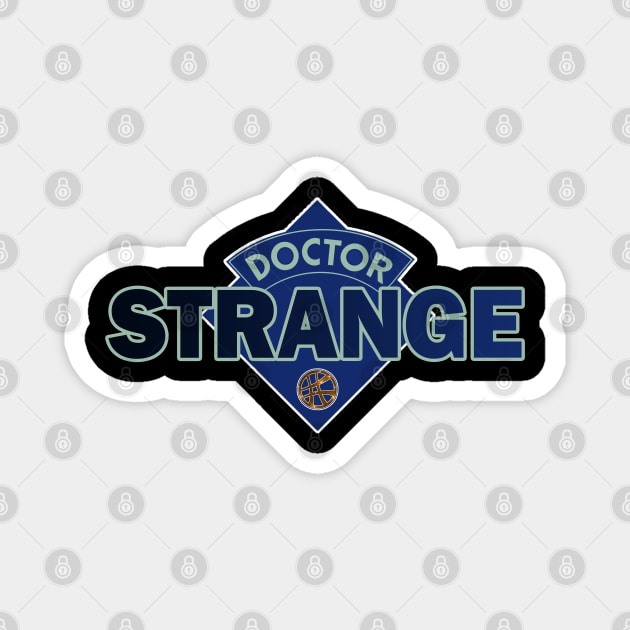 Doctor Strange - Doctor Who Style Logo Magnet by RetroZest