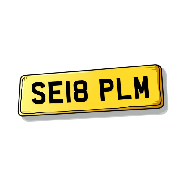 SE18 PLM Plumstead Number Plate by We Rowdy