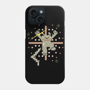 Cat Lightning Retro Gaming Ash Pink Phone Case