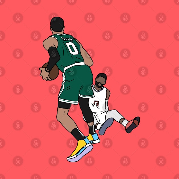 Jayson Tatum Crosses Over Paul George by rattraptees