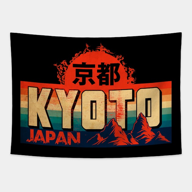 Kyoto Vintage Japan Tapestry by CTShirts