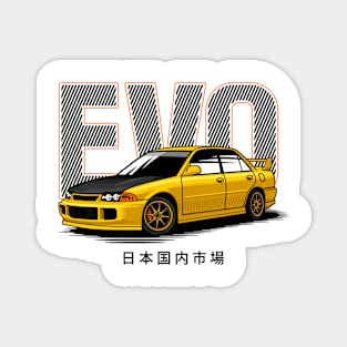 JDM car Mitsubishi Lancer evo Magnet