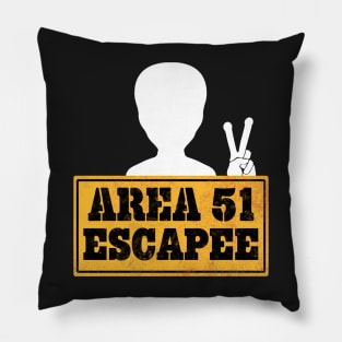 Area 51 Escapee Alien Peace Pillow