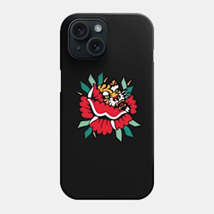 Tiger and rose Phone Case