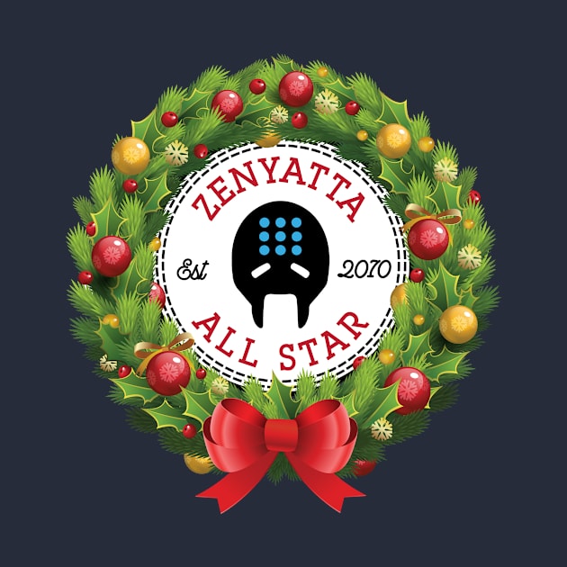 Christmas All Star Overwatch Zenyatta Wreath by Rebus28