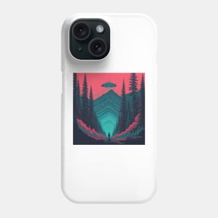 UFO Chronicles Podcast - UFO Glitch Artwork V3 Phone Case