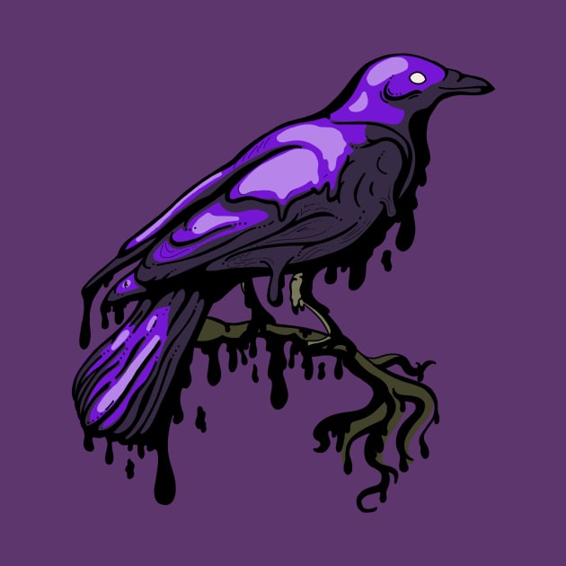 Melting Crow by itsgoodjunk