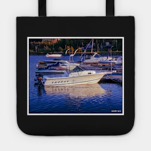 Sunset Nears on Bedford Waterfront 02 Tote