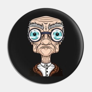 Grumpy old man Pin