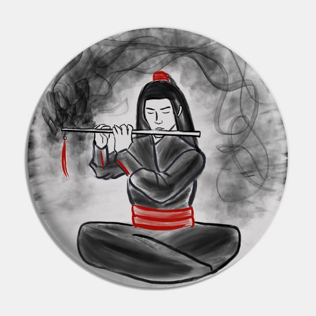 Wei Wuxian - The Untamed Pin by sunnyfuldraws