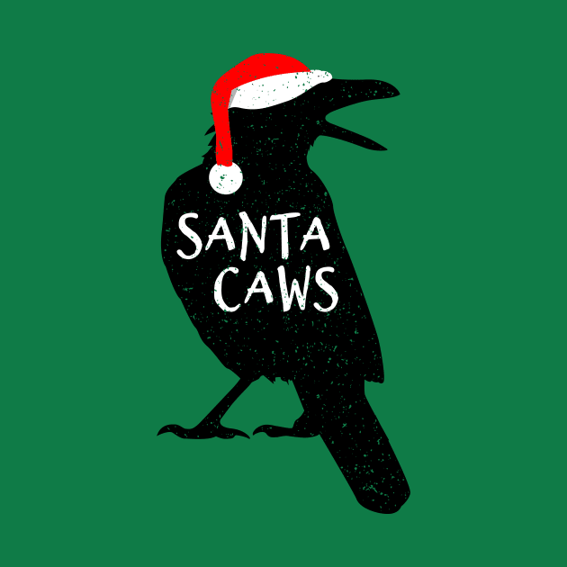 Funny Christmas Crow - Santa Caws by propellerhead