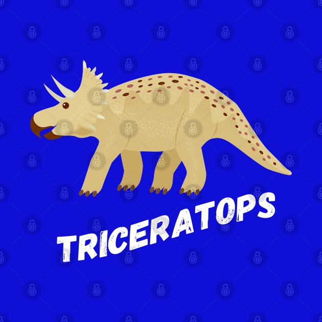 Cute Triceratops Dinosaur Design by Terra Fossil Merch