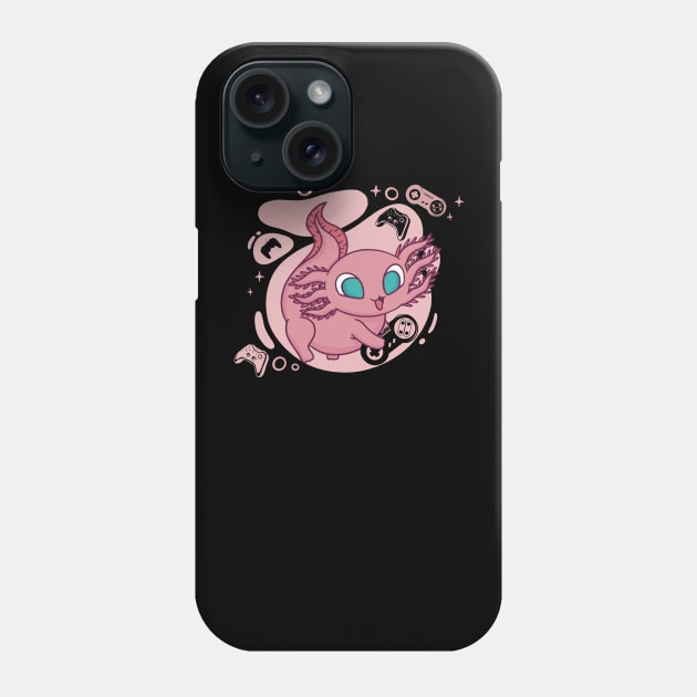 axolotl smile Phone Case by ArtRoute02