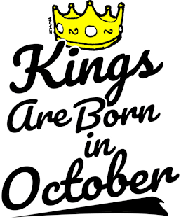 Kings are Born In October Magnet