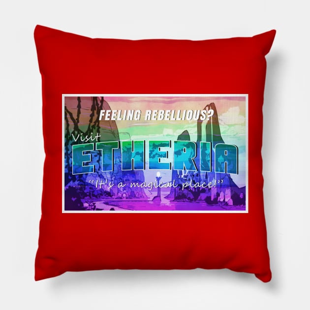 Visit Etheria Pillow by Sterling_Arts_Design