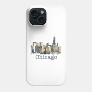 Chicago Skyline Minimalist Phone Case