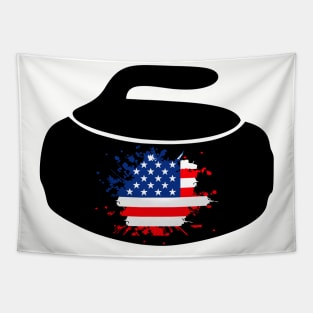 curling usa Tapestry