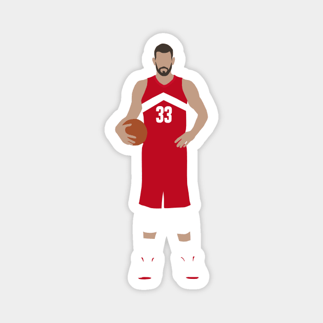 Marc Gasol Raptors Magnet by xRatTrapTeesx