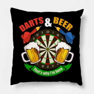 Darts And Beer Happy New Year T-shirt - New Year's Eve Beer Pillow