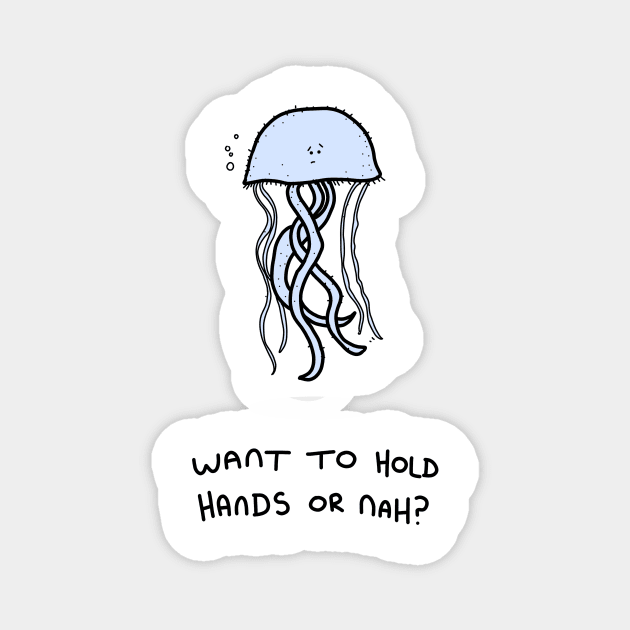 Grumpy Jellyfish Magnet by grumpyanimals